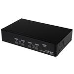 StarTech.com 4 Port USB DisplayPort KVM Switch with Audio