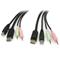 StarTech.com 6ft 4-in-1 USB DisplayPort KVM Switch Cable with Audio & Microphone