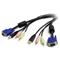 StarTech.com 10 ft 4-in-1 USB VGA KVM Cable with Audio and Microphone