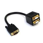 StarTech.com 1 ft VGA to 2x VGA Video Splitter Cable – M/F