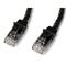 StarTech.com 75 ft Black Gigabit Snagless RJ45 UTP Cat6 Patch Cable