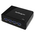 StarTech.com 4 Port Black SuperSpeed USB 3.0 Hub