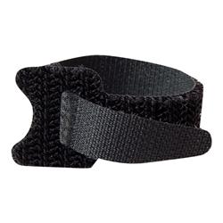 C2G 150mm Hook-and-Loop Cable Management Straps - Black - 12pk