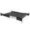 StarTech.com 2U Adjustable Mounting Depth Vented Sliding Rack Mount Shelf – 50lbs / 22.7kg