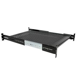 StarTech.com 2U Adjustable Mounting Depth Vented Sliding Rack Mount Shelf 50lbs / 22.7kg