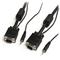 StarTech.com 2m Coax High Resolution Monitor VGA Cable with Audio HD15 M/M