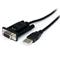 StarTech.com 1 Port USB to Null Modem RS232 DB9 Serial DCE Adapter Cable with FTDI