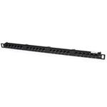 StarTech.com 24 Port 0.5U Cat5e Patch Panel - RJ45 Ethernet Rackmount Cat 5e 110 Patch Panel