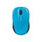 Microsoft Wireless Mobile Mouse 3500 - Cyan Blue Gloss