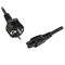 StarTech.com 2m 3 Prong Laptop Power Cord – Schuko CEE7 to C5 Clover Leaf Power Cable Lead