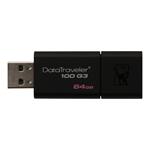 Kingston 64GB Kingston DataTraveler 100 G3 USB flash drive USB 3.0 Black