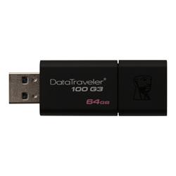 Kingston 64GB Kingston DataTraveler 100 G3 USB flash drive USB 3.0 Black