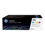 HP 128A 3-pack Cyan/Magenta/Yellow Original LaserJet Toner Cartridges