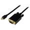 StarTech.com 6 ft Mini DisplayPort to VGA Adapter Converter Cable – mDP to VGA 1920x1200 - Black