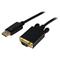 StarTech.com 15 ft DisplayPort to VGA Adapter Converter Cable – DP to VGA 1920x1200 - Black