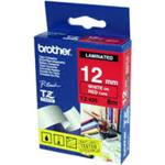 Brother Tape White on Red 12mm