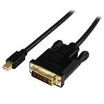 StarTech.com 3 ft Mini DisplayPort to DVI Active Adapter Converter Cable – 2560x1600  Black