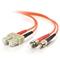 C2G 7m ST-ST 50/125 OM2 Duplex Multimode PVC Fibre Optic Cable (LSZH) - Orange