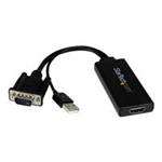 StarTech.com VGA to HDMI Adapter with USB Audio & Power- Portable VGA to HDMI Converter 1080p