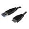 StarTech.com 2m (6ft) Slim SuperSpeed USB 3.0 A to Micro B Cable - M/M