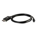 C2G 1m Mini DisplayPort to DisplayPort Adapter Cable M/M - Black