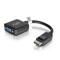 C2G 20cm DisplayPort Male to VGA Female Adapter Converter Black