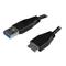 StarTech.com 15cm (6in) Short Slim SuperSpeed USB 3.0 A to Micro B Cable - M/M