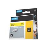 DYMO RhinoPRO Heat Shrink Tubing - Black on Yellow 9mm