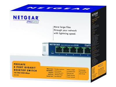 NETGEAR 8-Port 10/100/1000 Mbps Switch