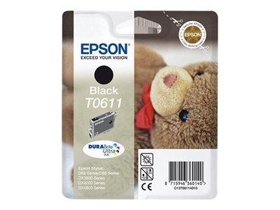 Epson T0611 - Print cartridge - 1 x pigmented black