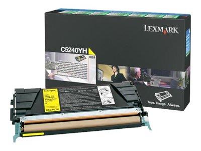 Lexmark C524 5K Yellow HY return prog cart