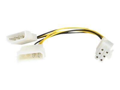 StarTech.com 6in LP4 to 6 Pin PCI Express Video Card Power Cable Adapter