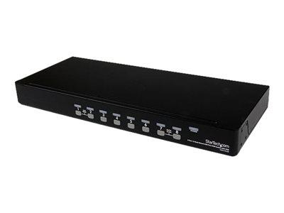 StarTech.com 8 Port 1U Rackmount USB PS/2 KVM Switch with OSD