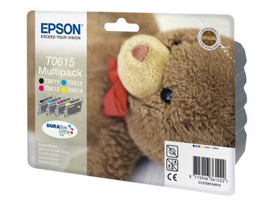 Epson Multipack T0615 - Print cartridge - 1 x black, magenta, yellow, cyan - 250 pages