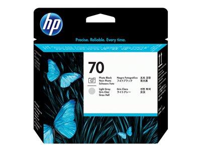 HP 70 Photo Black and Light Gray Printhead