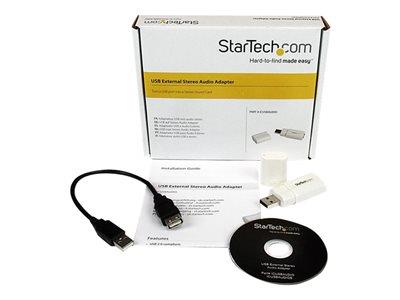 StarTech.com USB to Stereo Audio Adapter Converter