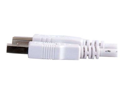 C2G 2m USB 2.0 A/B Cable - White