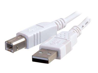 C2G 1m USB 2.0 A/B Cable - White