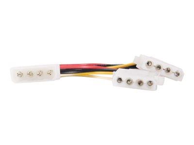 C2G One 5-1/4in to Two 5-1/4in Internal Power Y-Cable 15cm
