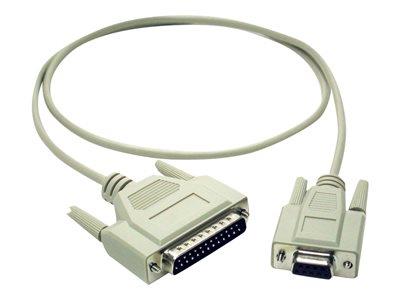 C2G 1m DB9 Female to DB25 Male Modem Cable
