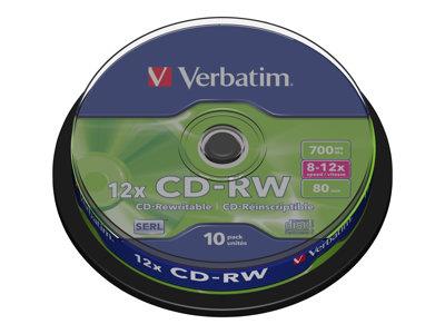 Verbatim CD-RW 12x 10pk Spindle