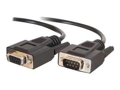 C2G 10m DB9 M/F Extension Cable Black