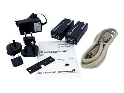 StarTech.com VGA to Cat 5 Monitor Extender Kit (250ft/80m) - VGA Cat5 Extender