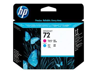 HP 72 Magenta and Cyan Printhead