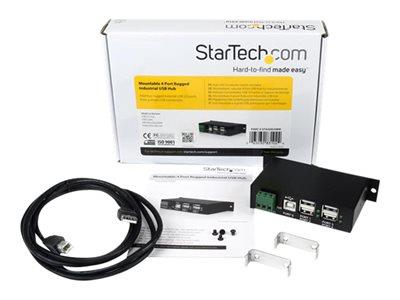 StarTech.com Mountable 4 Port Rugged Industrial USB Hub