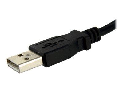 StarTech.com 1 ft Panel Mount USB Cable A to A - F/M