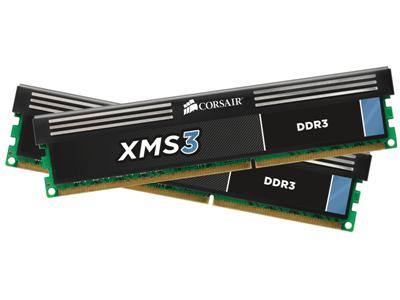 Corsair 8GB (2x4GB) DDR3 1600Mhz CL9 XMS3  Performance Desktop Memory Kit