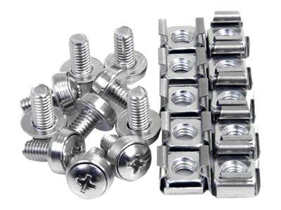 StarTech.com 50 Pkg M6 Mounting Screws and Cage Nuts for Server Rack Cabinet