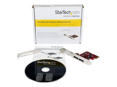 StarTech.com 2 Port SATA 6 Gbps PCI Express eSATA Controller Card