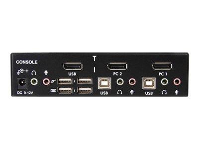 StarTech.com 2 Port Professional USB DisplayPort KVM Switch with Audio